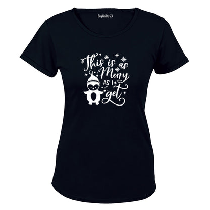 As Merry As I Get - Christmas - Ladies - T-Shirt