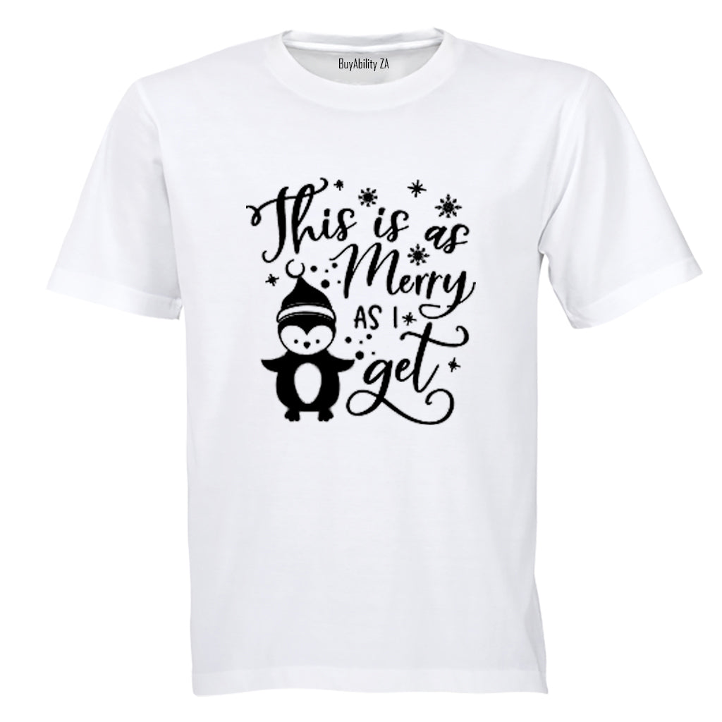 As Merry As I Get - Christmas - Adults - T-Shirt