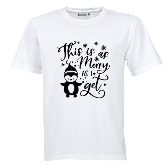 As Merry As I Get - Christmas - Adults - T-Shirt