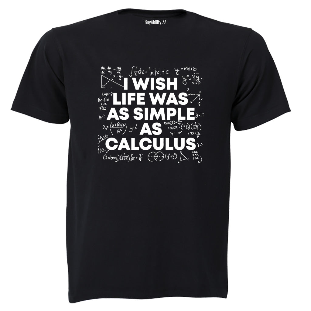 As Simple As Calculus - Adults - T-Shirt - BuyAbility South Africa