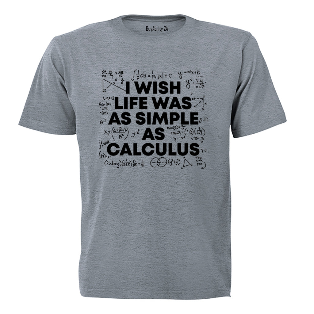 As Simple As Calculus - Adults - T-Shirt - BuyAbility South Africa