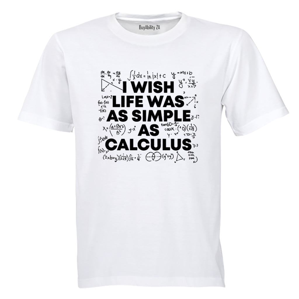 As Simple As Calculus - Adults - T-Shirt - BuyAbility South Africa