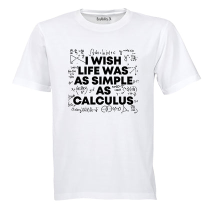 As Simple As Calculus - Adults - T-Shirt - BuyAbility South Africa