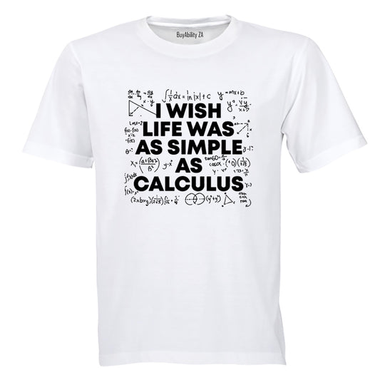 As Simple As Calculus - Adults - T-Shirt - BuyAbility South Africa