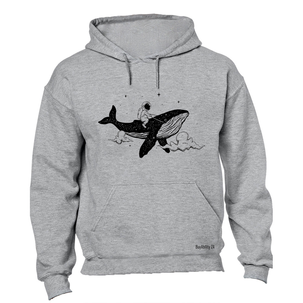 Astronaut Whale Fantasy - Hoodie - BuyAbility