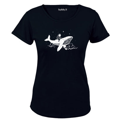 Astronaut Whale Fantasy - Ladies - T-Shirt - BuyAbility South Africa