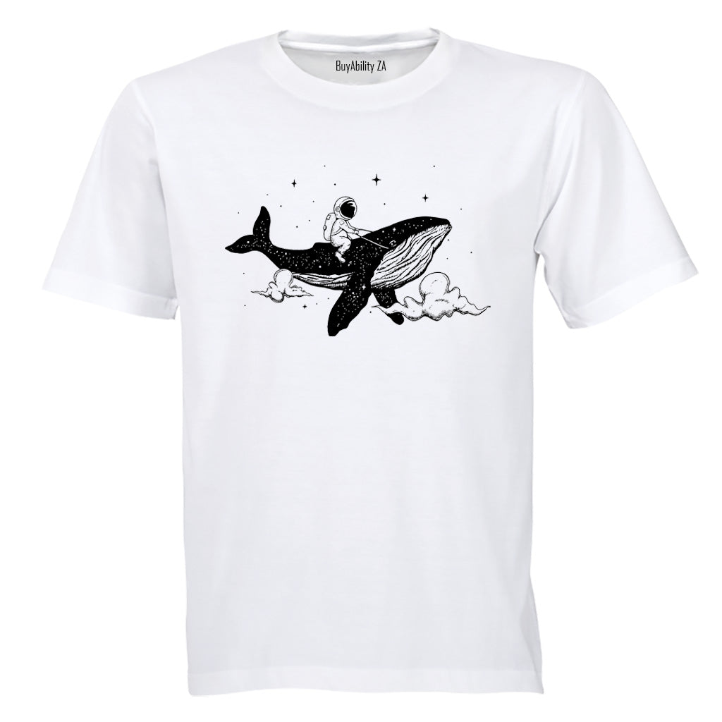 Astronaut Whale Fantasy - Kids T-Shirt - BuyAbility South Africa