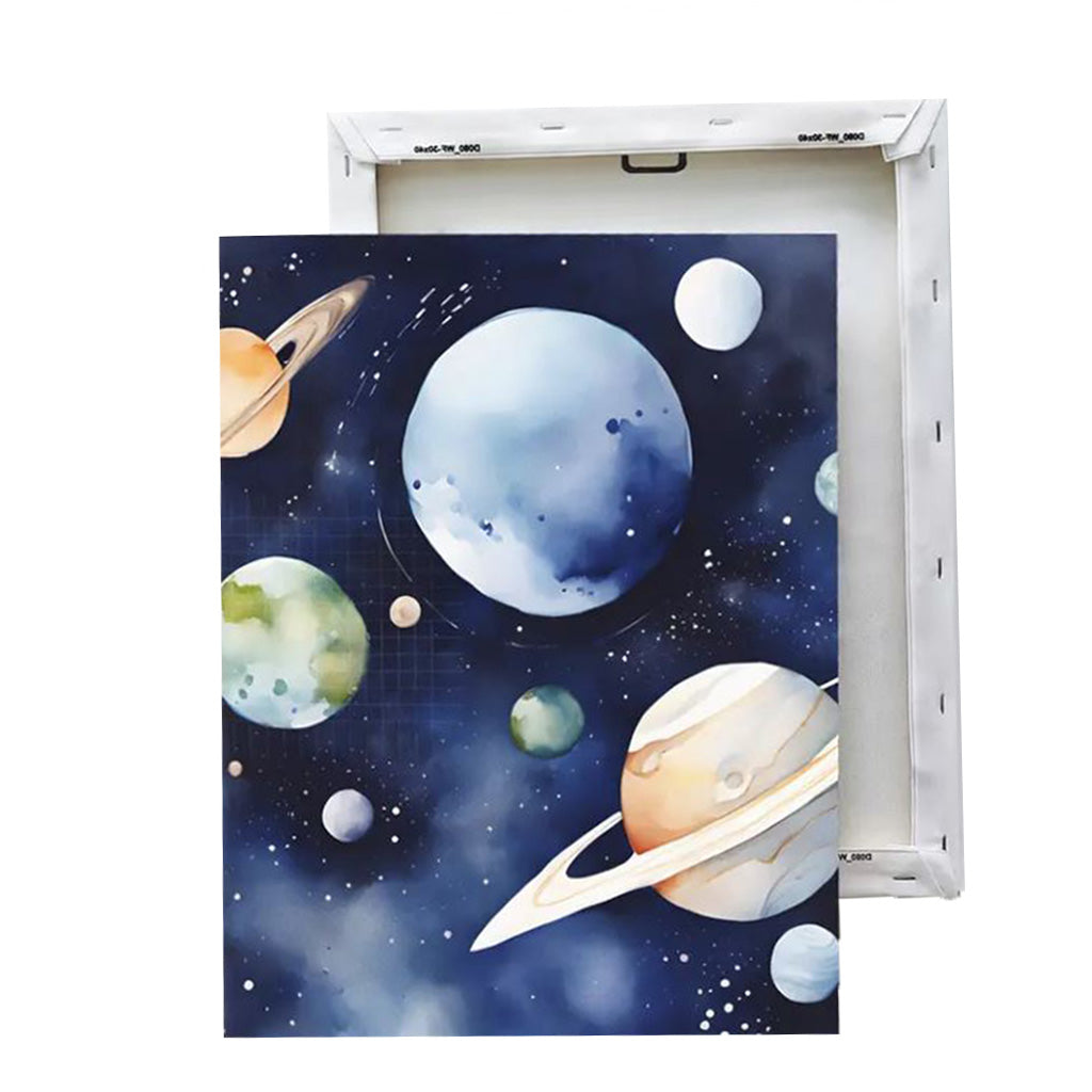 Framed Galaxy Astronaut Canvas Wall Art Set - BuyAbility