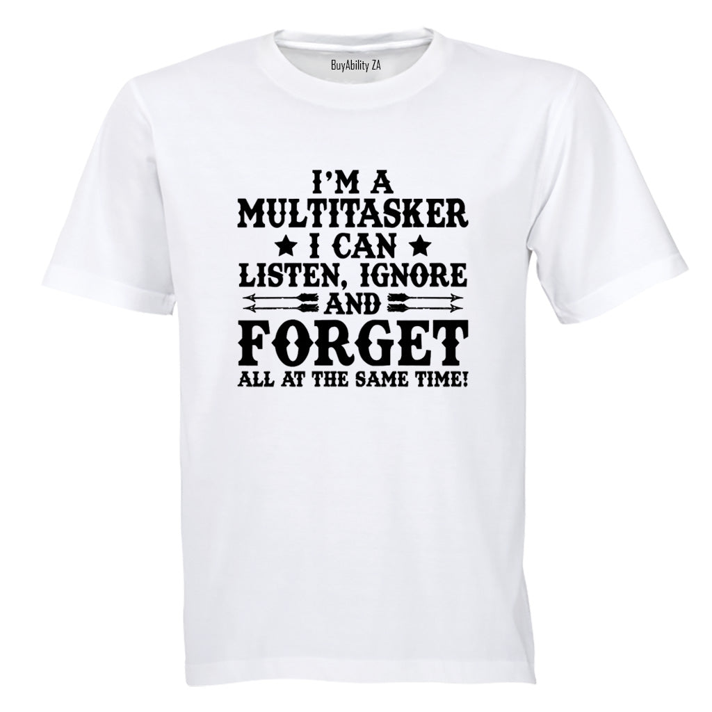 At The Same Time Multitasker - Adults - T-Shirt - BuyAbility South Africa