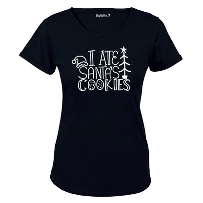 Ate Santa's Cookies - Christmas - Ladies - T-Shirt