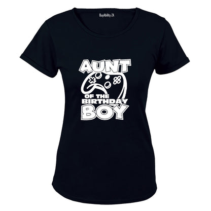 Aunt of the Birthday Boy - Gamer - Ladies - T-Shirt