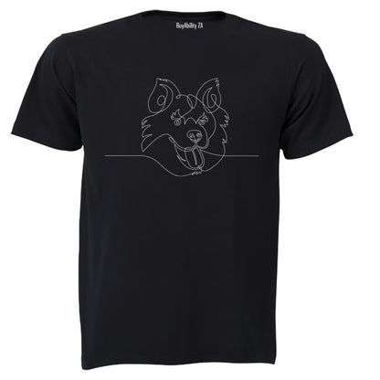 Australian Shepherd Illustration - Adults - T-Shirt