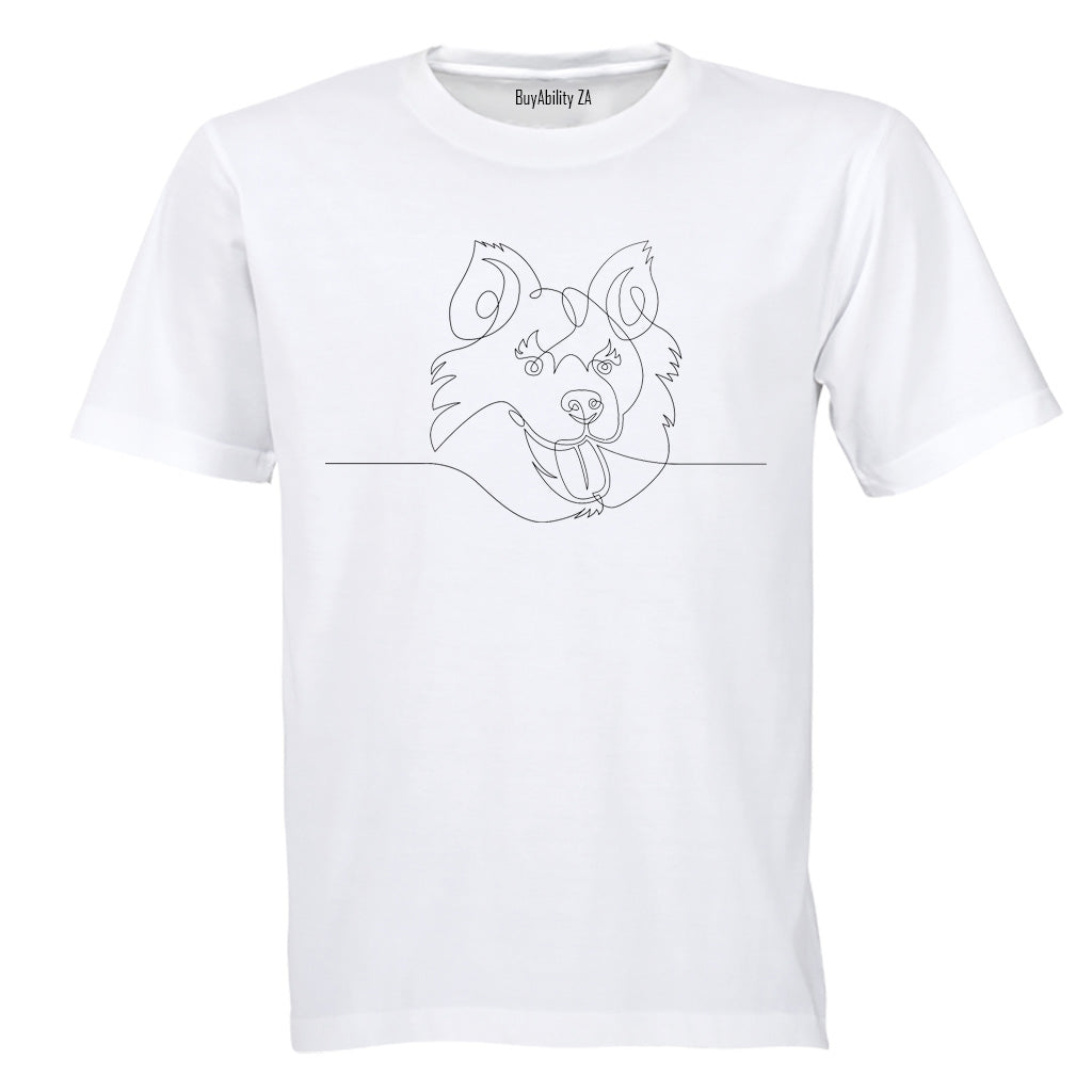 Australian Shepherd Illustration - Adults - T-Shirt