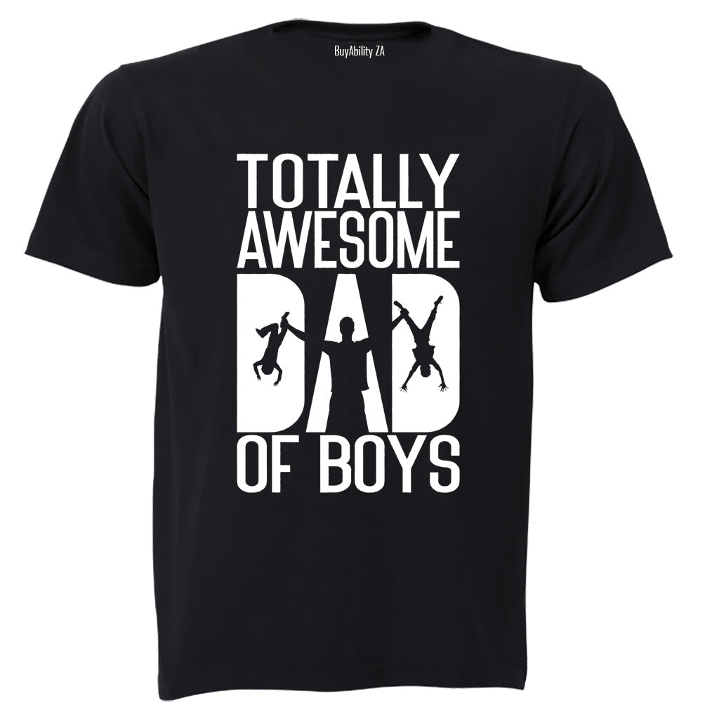 Awesome Dad of Boys - Adults - T-Shirt - BuyAbility South Africa
