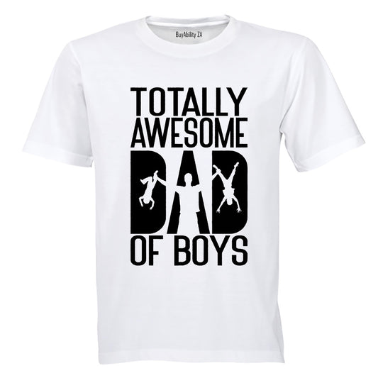 Awesome Dad of Boys - Adults - T-Shirt - BuyAbility South Africa