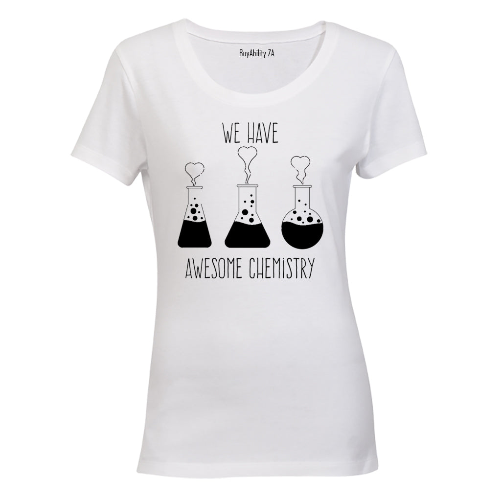 Awesome Chemistry - Valentine - Ladies - T-Shirt