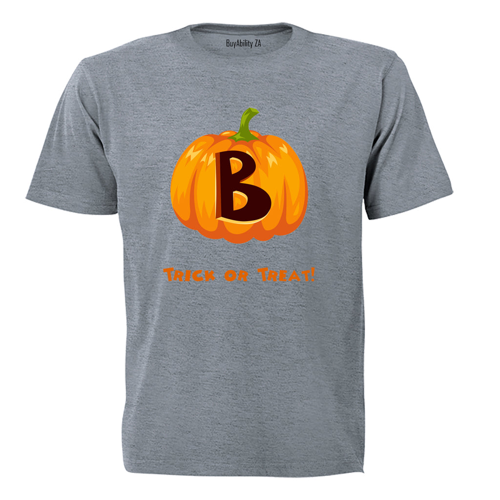 B - Halloween Pumpkin - Kids T-Shirt