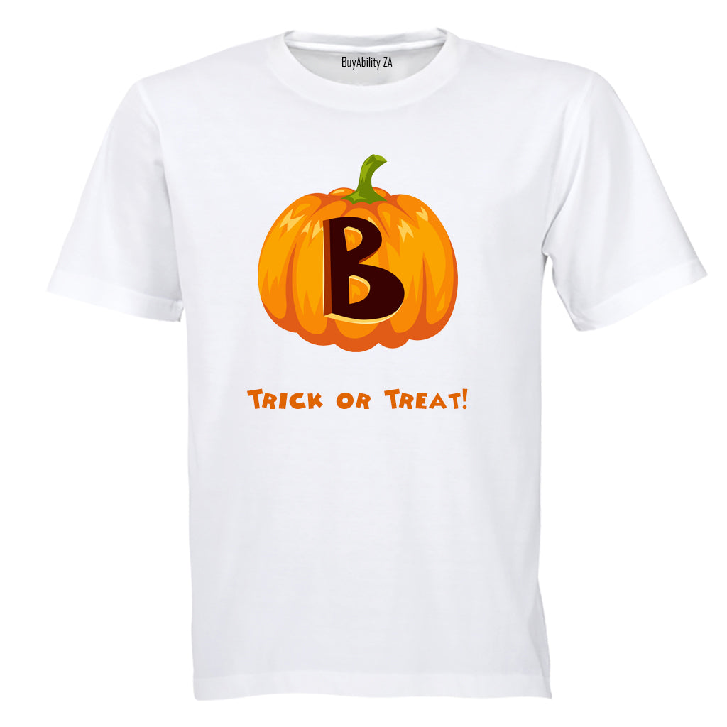 B - Halloween Pumpkin - Kids T-Shirt