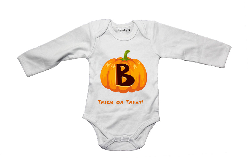 B - Halloween Pumpkin - Baby Grow