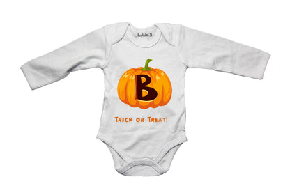 B - Halloween Pumpkin - Baby Grow