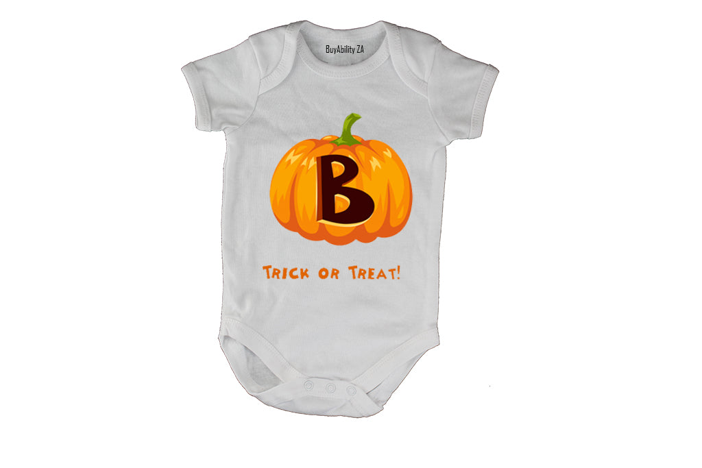 B - Halloween Pumpkin - Baby Grow