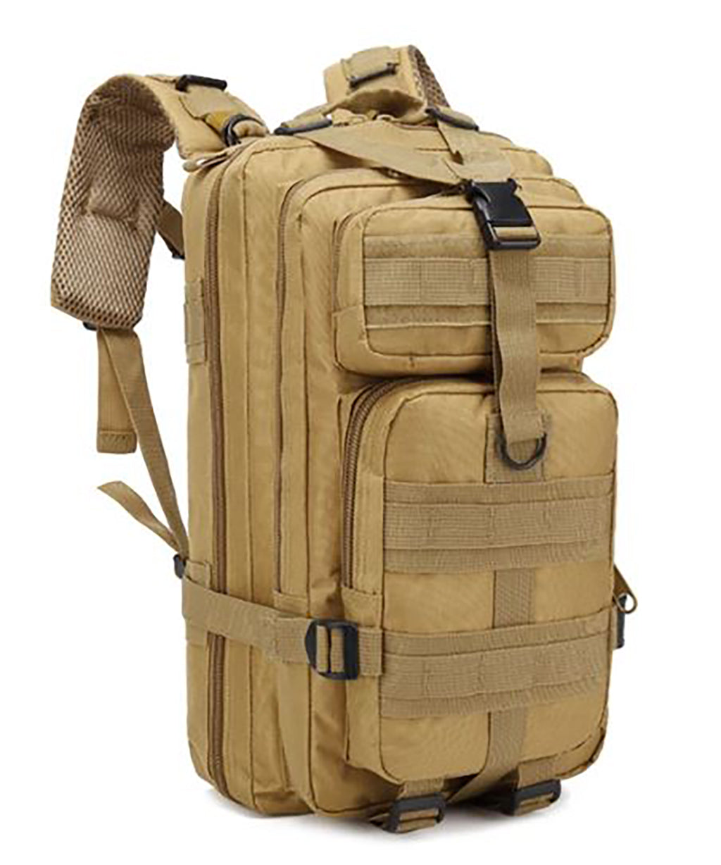 Multi-Compartment Tactical Backpack - 25L - Khaki