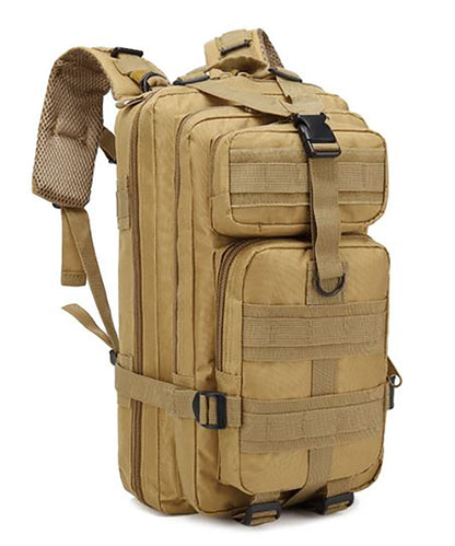 Multi-Compartment Tactical Backpack - 25L - Khaki