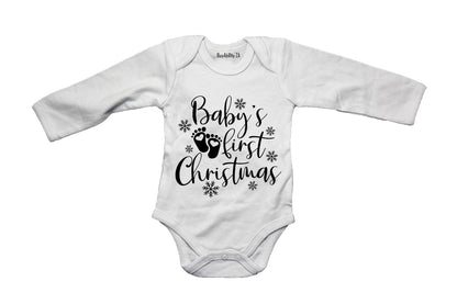Baby's First Christmas - Feet - Baby Grow