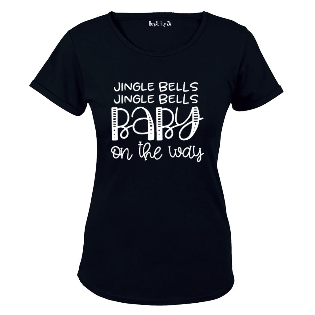 Baby On The Way - Christmas - Ladies - T-Shirt
