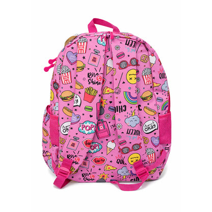 Funky Pink Pop Print - Kids Backpack & Pencil Case Set
