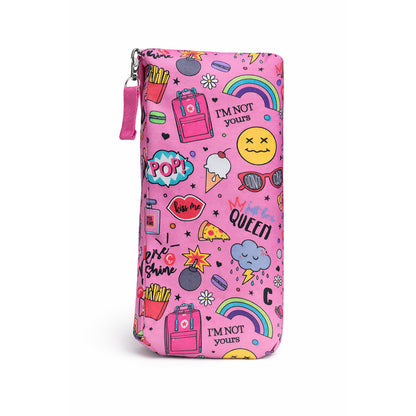 Funky Pink Pop Print - Kids Backpack & Pencil Case Set