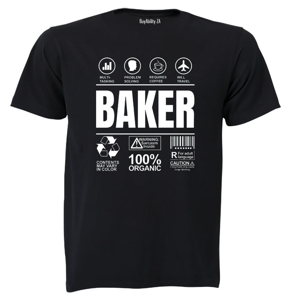 Baker Label - Adults - T-Shirt - BuyAbility South Africa