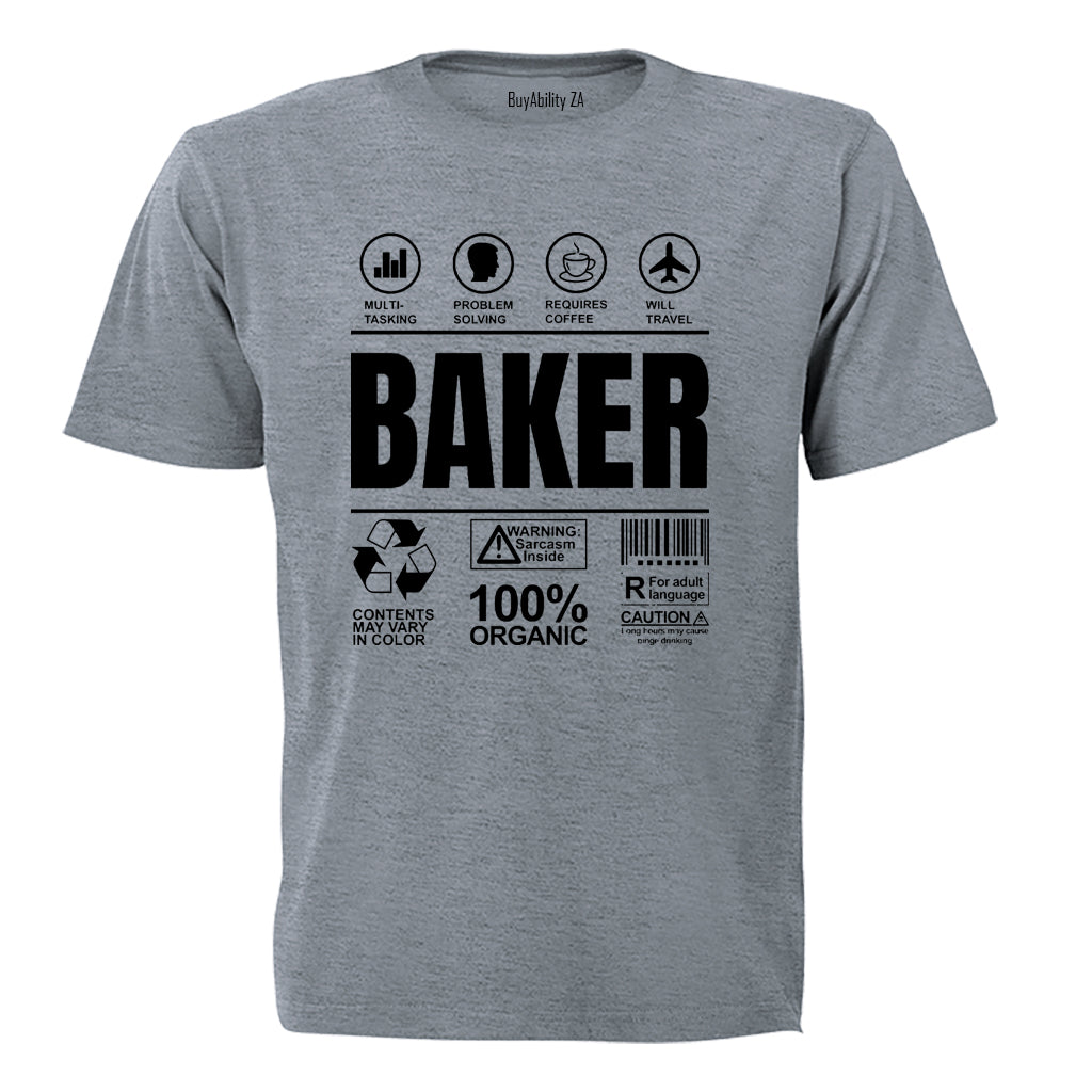 Baker Label - Adults - T-Shirt - BuyAbility South Africa