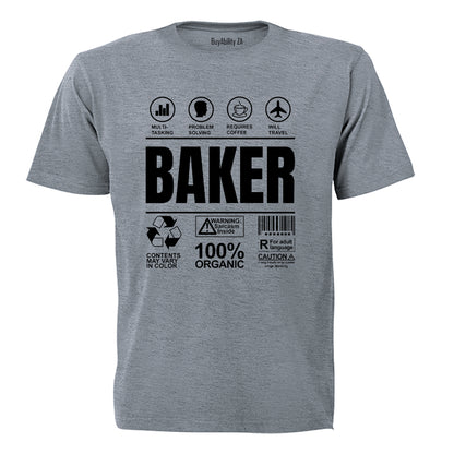 Baker Label - Adults - T-Shirt - BuyAbility South Africa