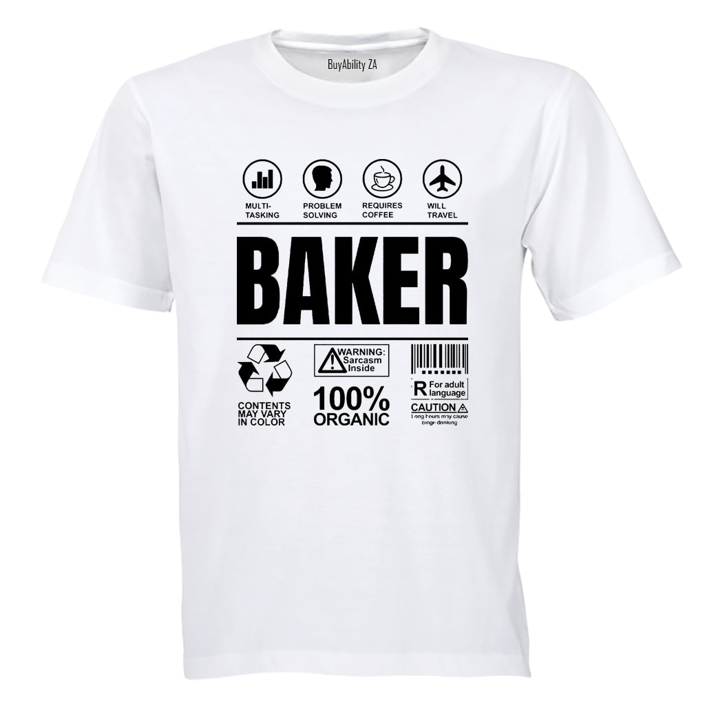 Baker Label - Adults - T-Shirt - BuyAbility South Africa