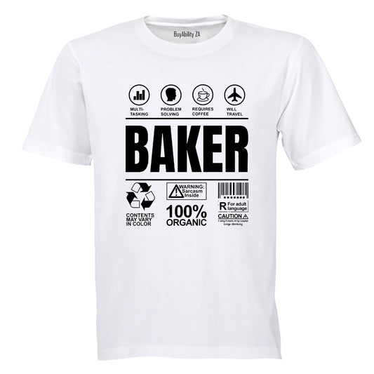 Baker Label - Adults - T-Shirt - BuyAbility South Africa