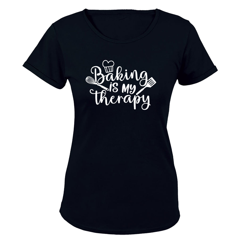 Baking is my Therapy - Ladies - T-Shirt - BuyAbility South Africa