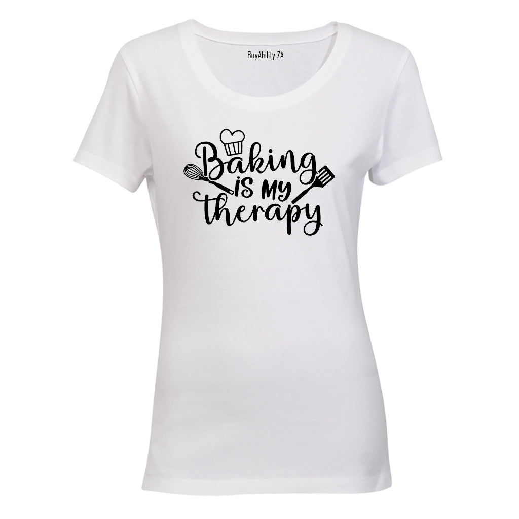 Baking is my Therapy - Ladies - T-Shirt