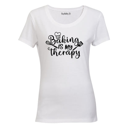 Baking is my Therapy - Ladies - T-Shirt