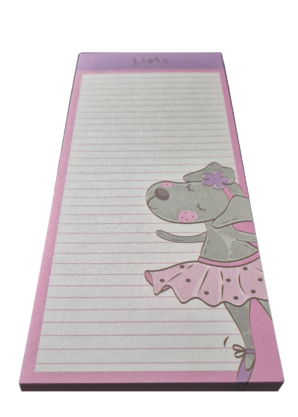 Ballet Dancing Dog - Magnetic Novelty Shopping List Pad - BuyAbility