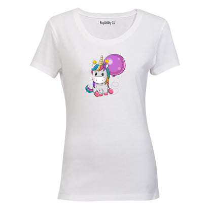 Balloon Unicorn - Ladies - T-Shirt
