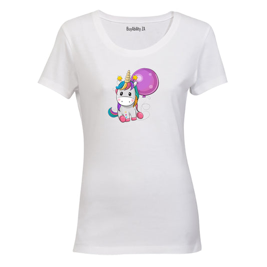 Balloon Unicorn - Ladies - T-Shirt