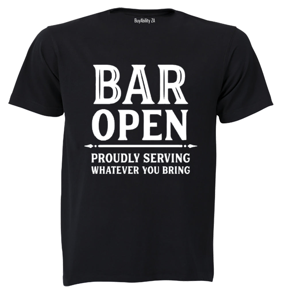 Bar Open - Adults - T-Shirt