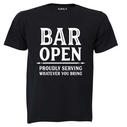 Bar Open - Adults - T-Shirt