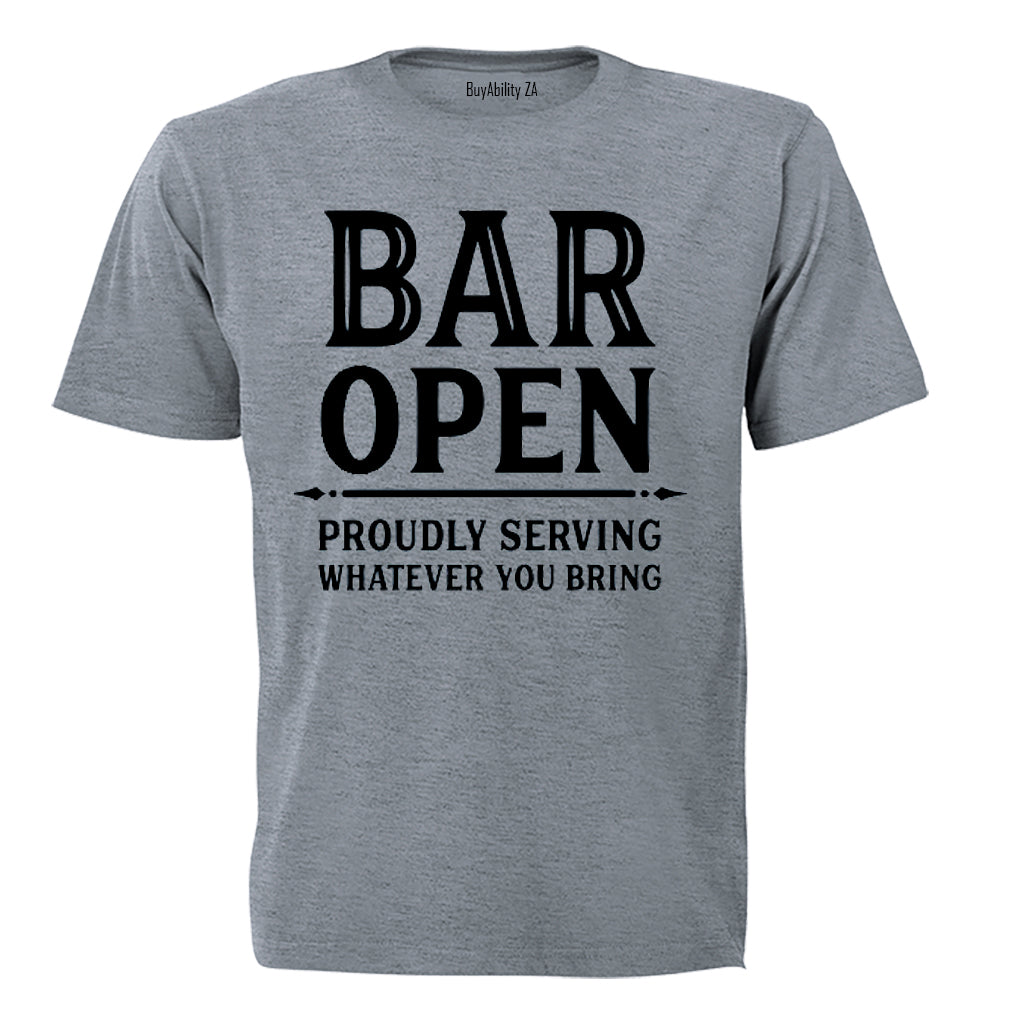 Bar Open - Adults - T-Shirt
