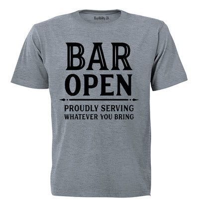 Bar Open - Adults - T-Shirt