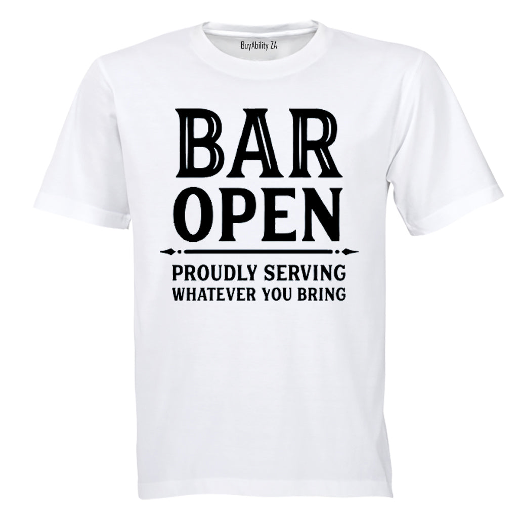 Bar Open - Adults - T-Shirt