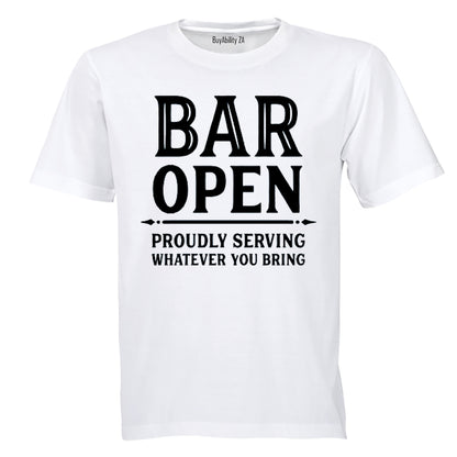 Bar Open - Adults - T-Shirt