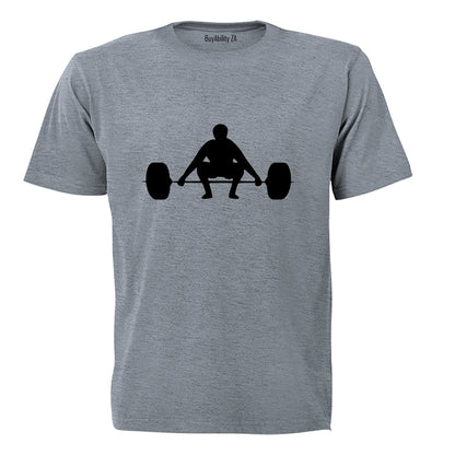 Barbell Weightlifting - Adults - T-Shirt - BuyAbility