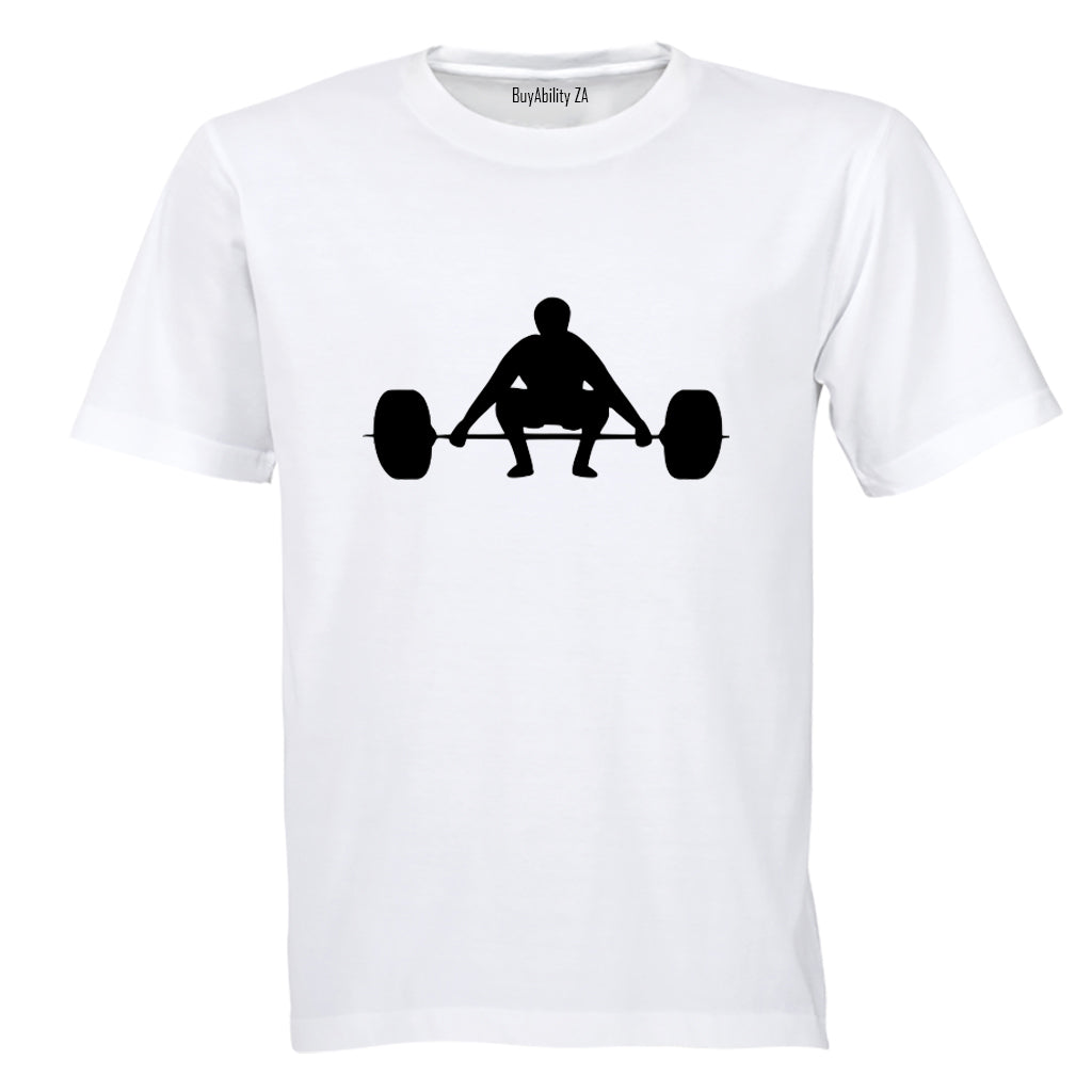 Barbell Weightlifting - Adults - T-Shirt - BuyAbility
